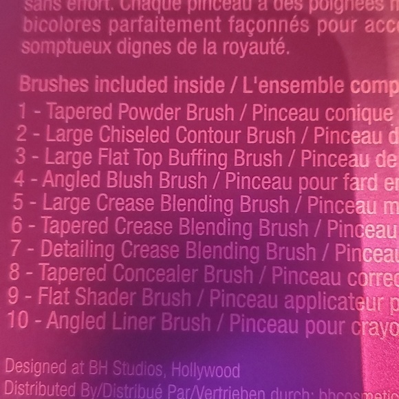 10 piece Royal Affair brush set - Picture 4 of 4